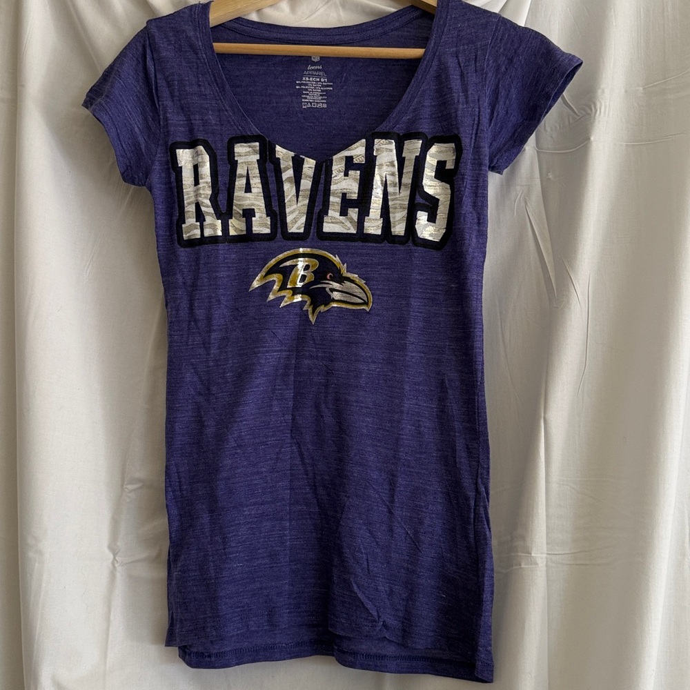 NFL teen apparel Ravens V-Neck T-Shirt size small